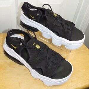 Nike Air Max Koko Sandal Womens Sz 12 Black/Metallic Gold-Anthracite CW9705-001